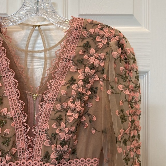 NWT Bronx and Banco Megan Rose Embroidered Mini Dress Size Small - Picture 6 of 16